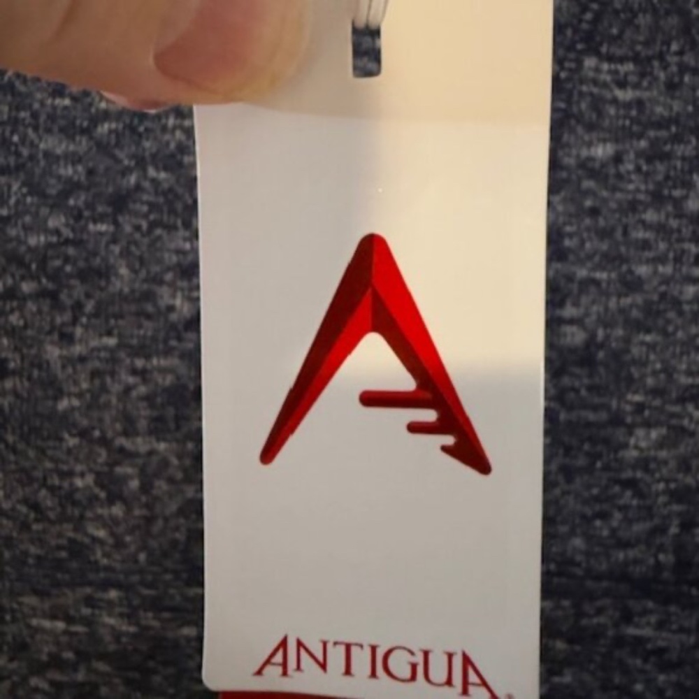 Antigua Pullover Sweater Mens XL Navy Blue Welded Sleeve Zipper NWT - Picture 9 of 12